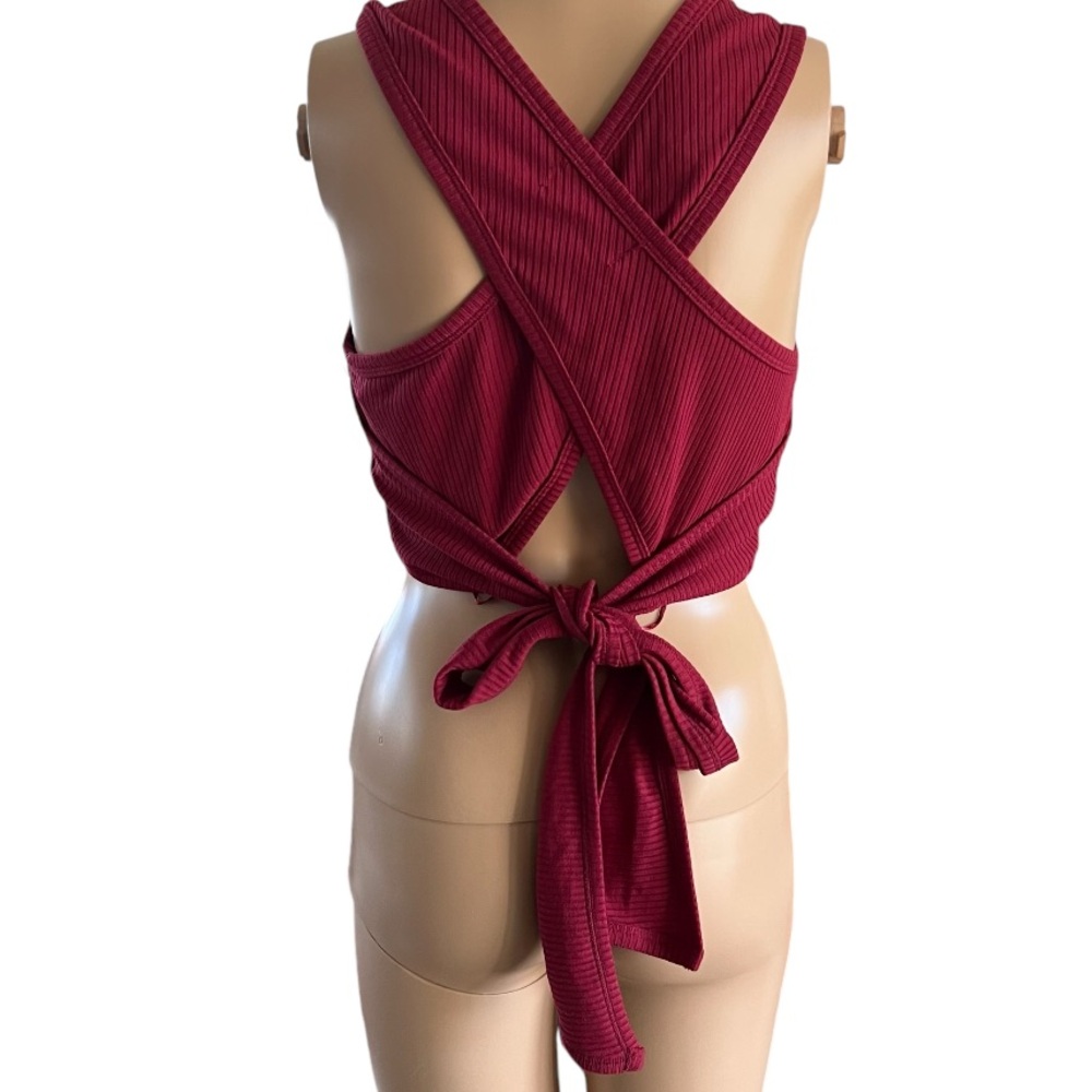 Lulus Ribbed Cropped Strap Tank - Picture 5 of 7
